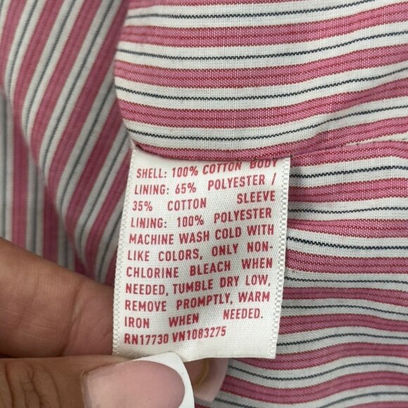 Mossimo Supply Co. Y2k Womens Green Button Up Utility Jacket SZ L Multi Pockets - Picture 7 of 13